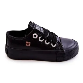 Children's Leather Sneakers Big Star JJ374311 Black