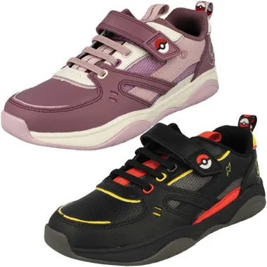 Childrens Pokemon Collection By Clarks Character Detailed Trainers Grip Pearl