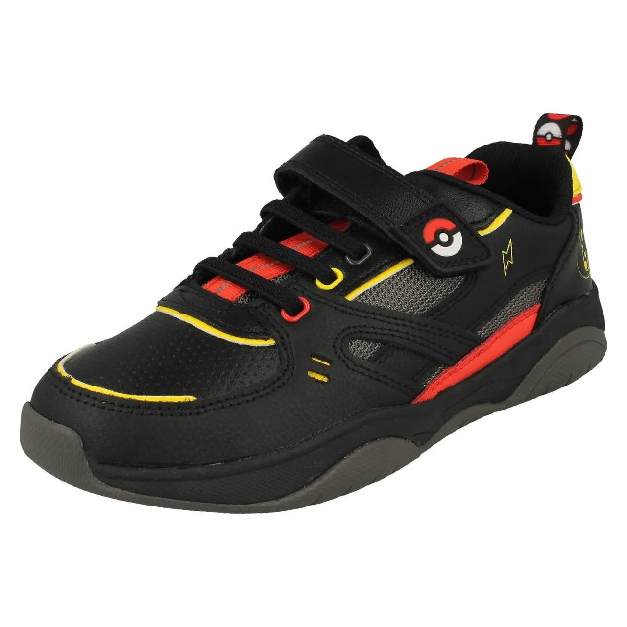 Childrens Pokemon Collection By Clarks Character Detailed Trainers Grip Pearl
