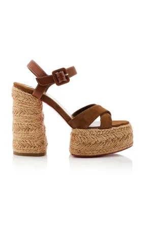 Christian Louboutin Super Calakala 130mm Suede Platform Sandals