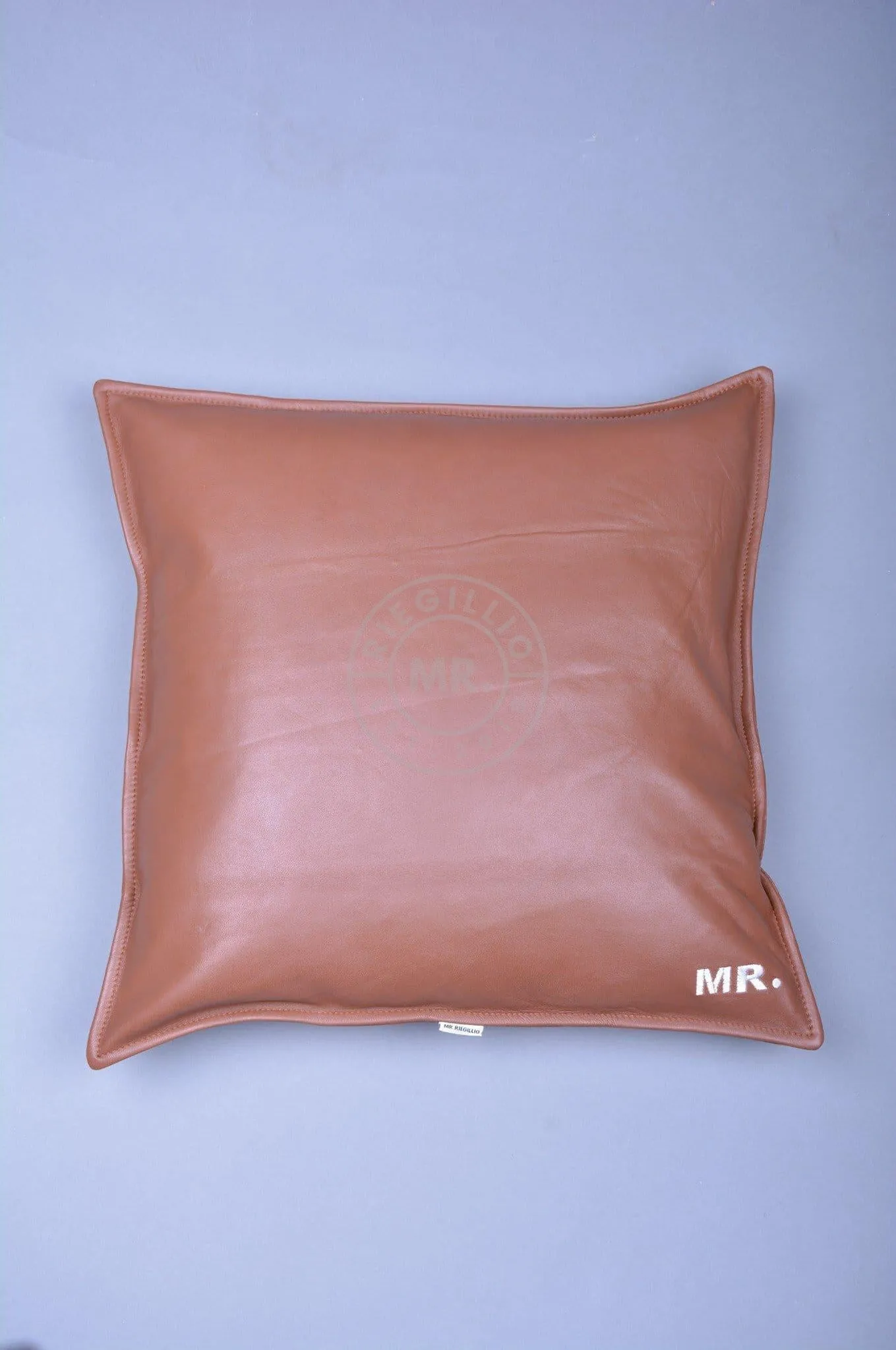 Cinnamon Brown Leather Pillow