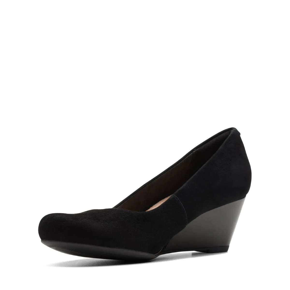 Clarks - Flores Tulip 261751544d - D Fit (black Suede)