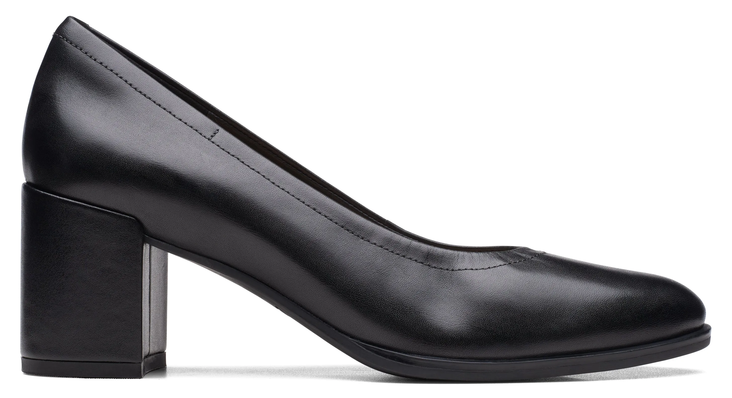 Clarks Freva55 Court Leather Black