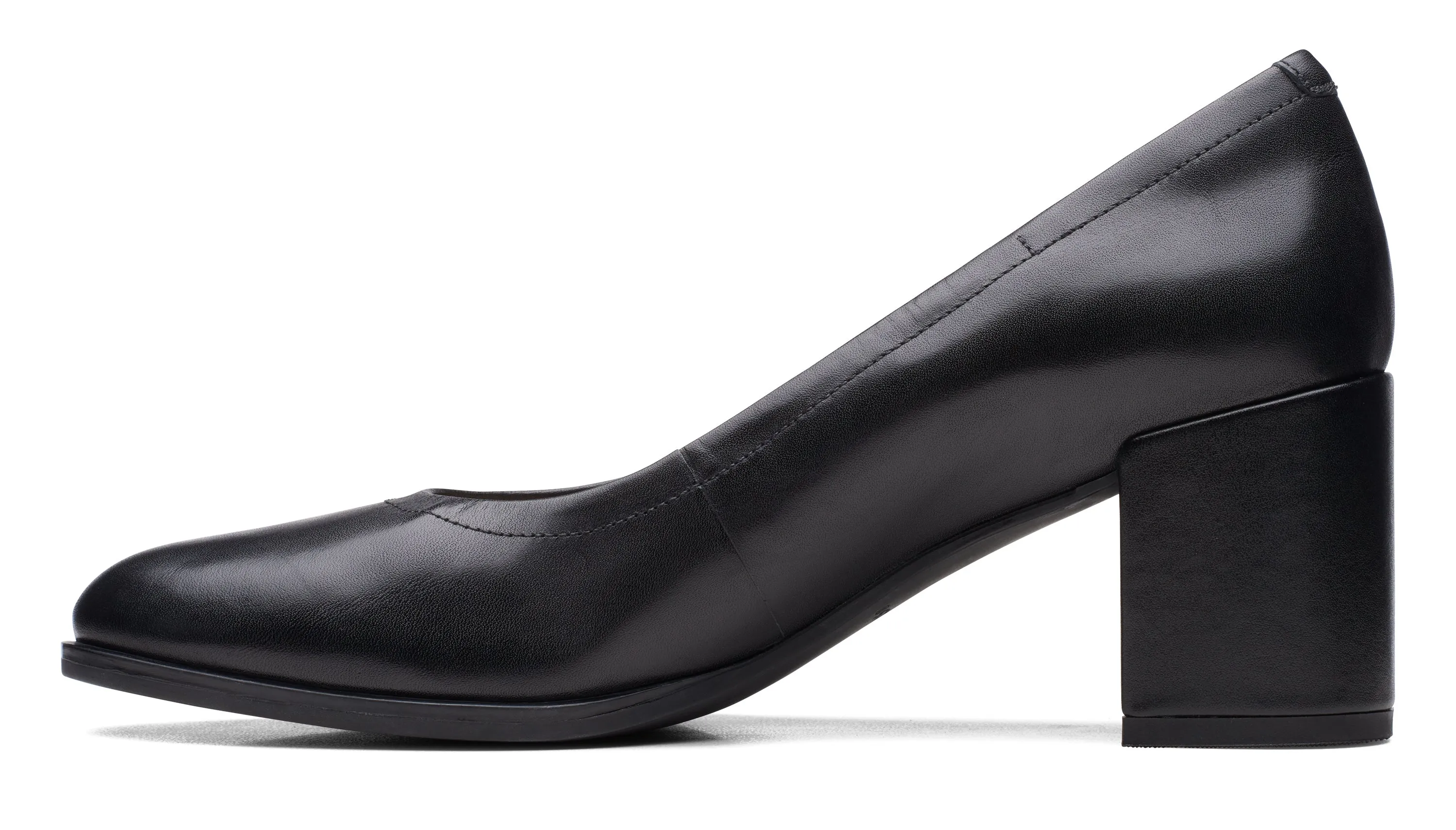 Clarks Freva55 Court Leather Black