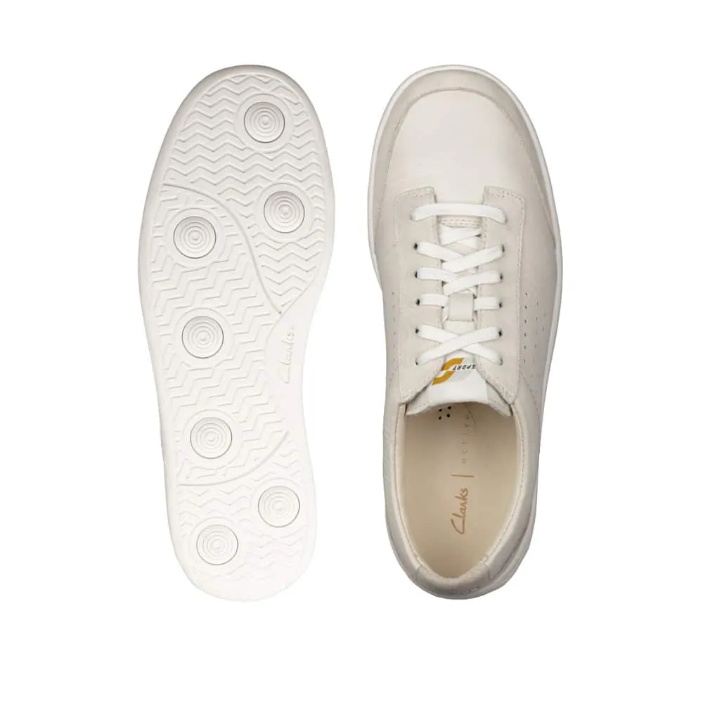 Clarks Hero Air Lace White Leather
