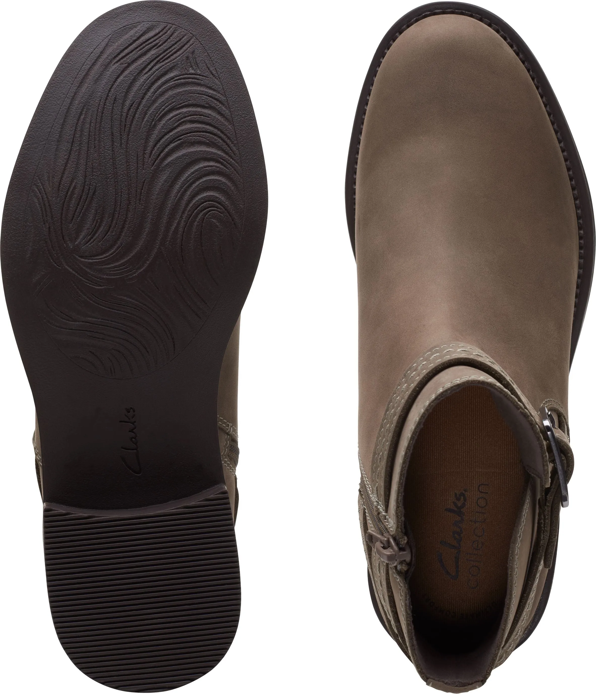 Clarks Maye Strap Dark Taupe