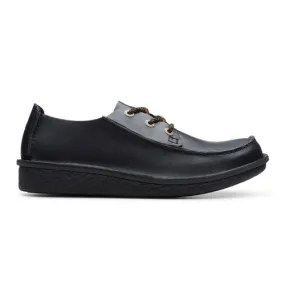 Clarks Men's Trek Veldt Oxford Black Leather 10.5