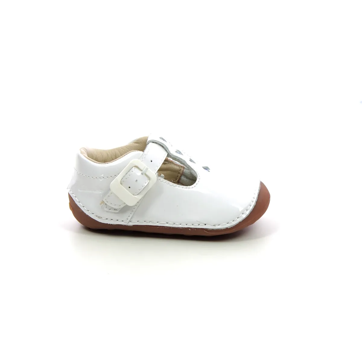Clarks - Tiny Beat T 261715876f - F Fit (white Patent)