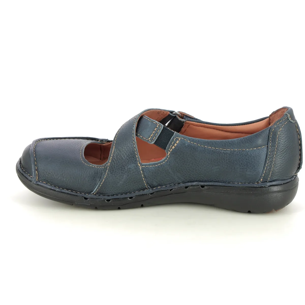 Clarks - Un Loop Strap 261749724d - D Fit (navy Leather)