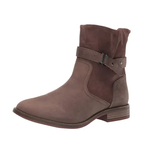 Clarks Women's Camzin Strap Boot Dark Taupe