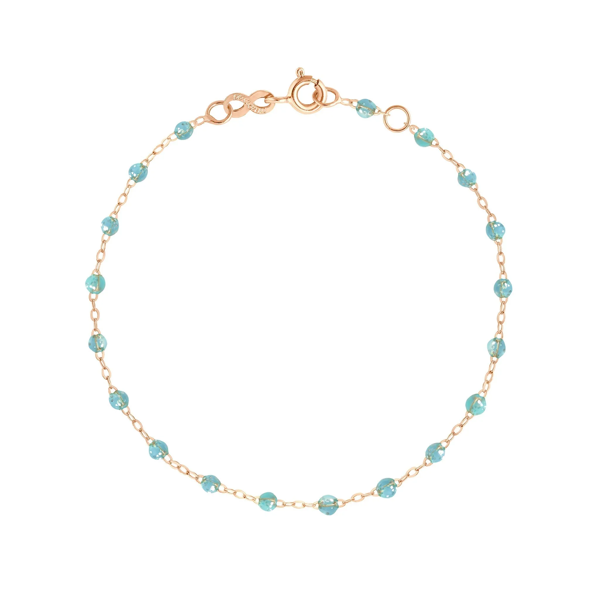 Classic Gigi Aqua bracelet, Rose Gold, 7.5