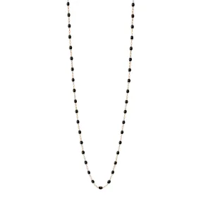 Classic Gigi Black sautoir, Rose Gold, 23.6