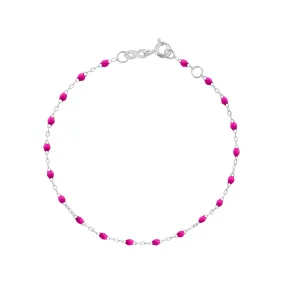 Classic Gigi Candy bracelet, White Gold, 7.5