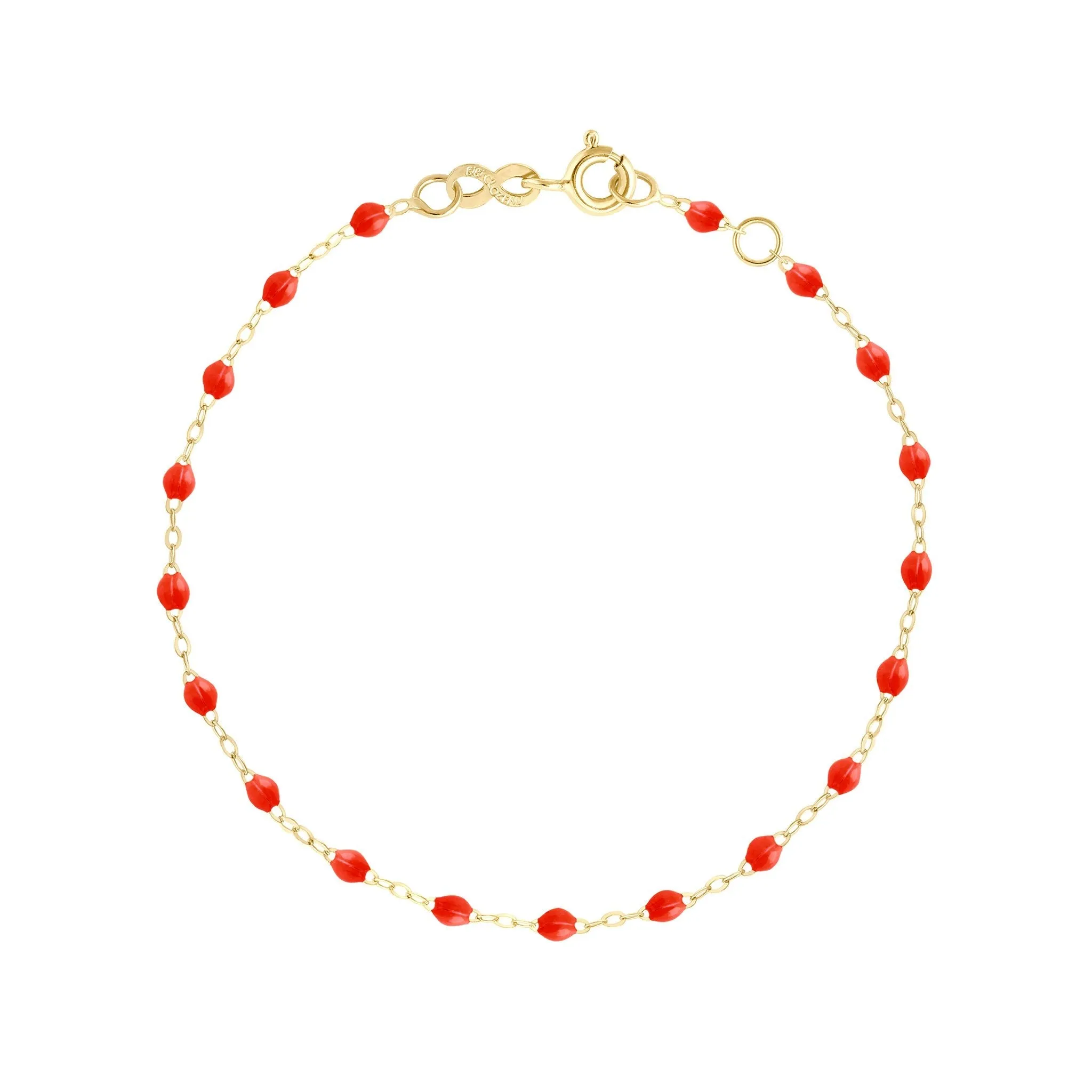 Classic Gigi Coral bracelet, Yellow Gold, 7.5