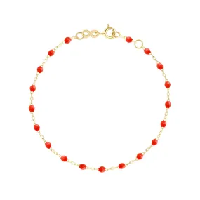 Classic Gigi Coral bracelet, Yellow Gold, 7.5