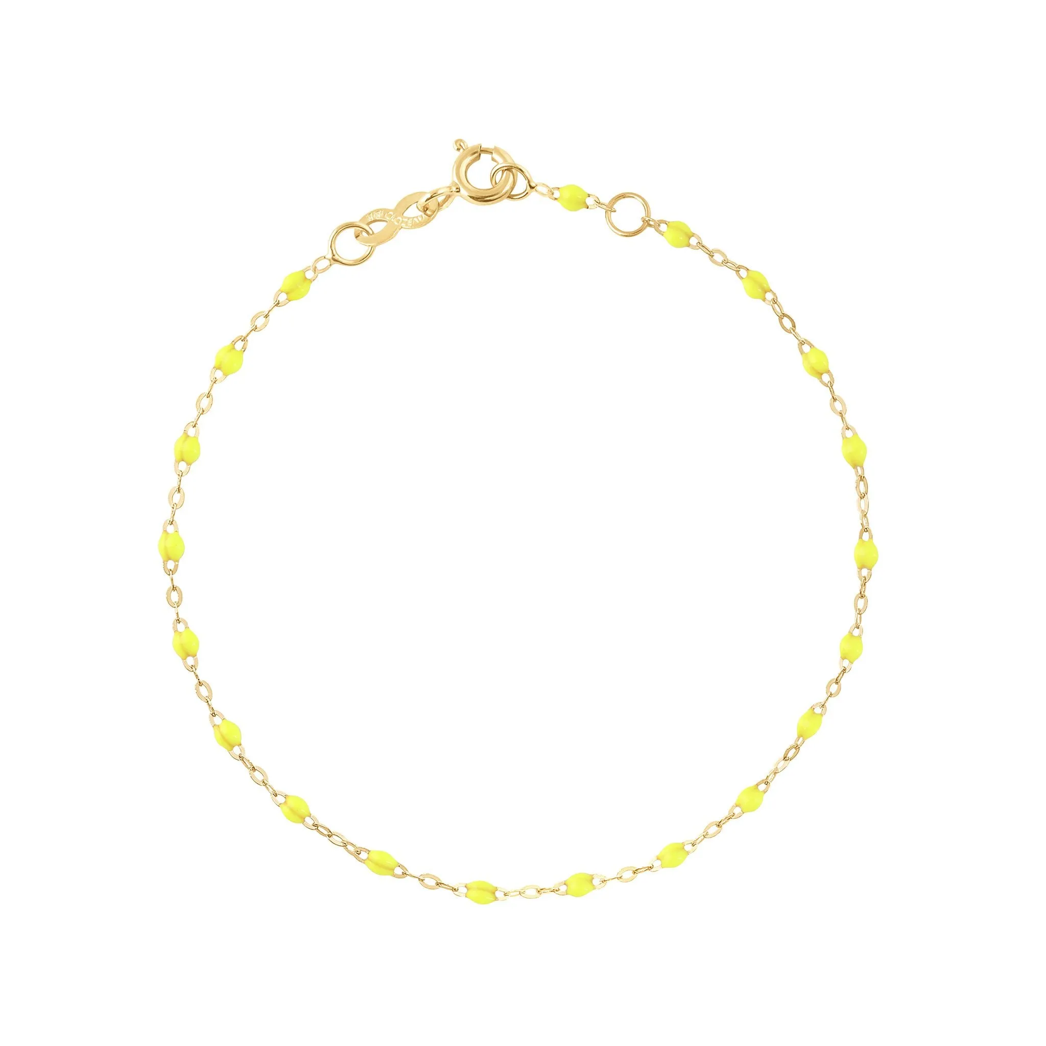 Classic Gigi Lime bracelet, Yellow Gold, 6.7