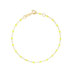 Classic Gigi Lime bracelet, Yellow Gold, 6.7