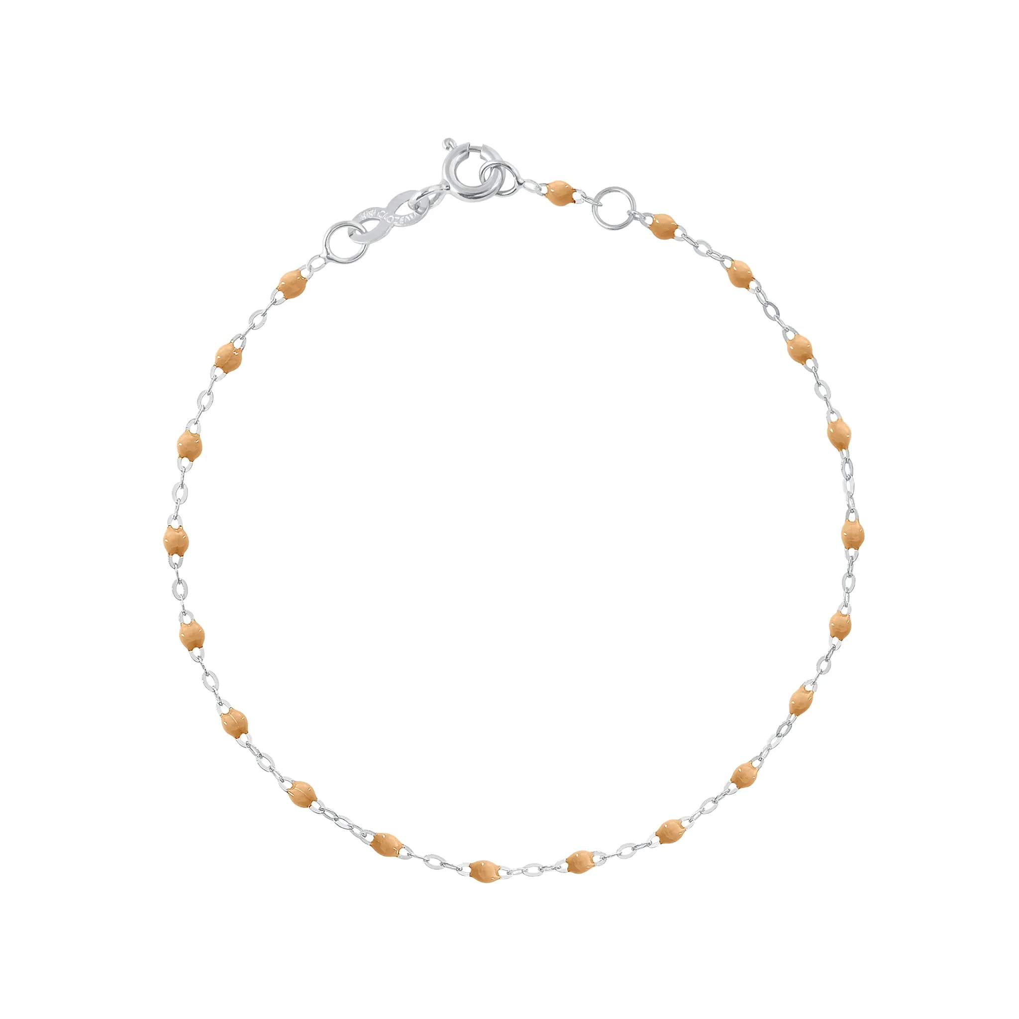 Classic Gigi Nude bracelet, White Gold, 6.7