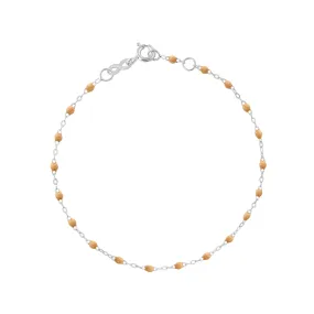 Classic Gigi Nude bracelet, White Gold, 6.7