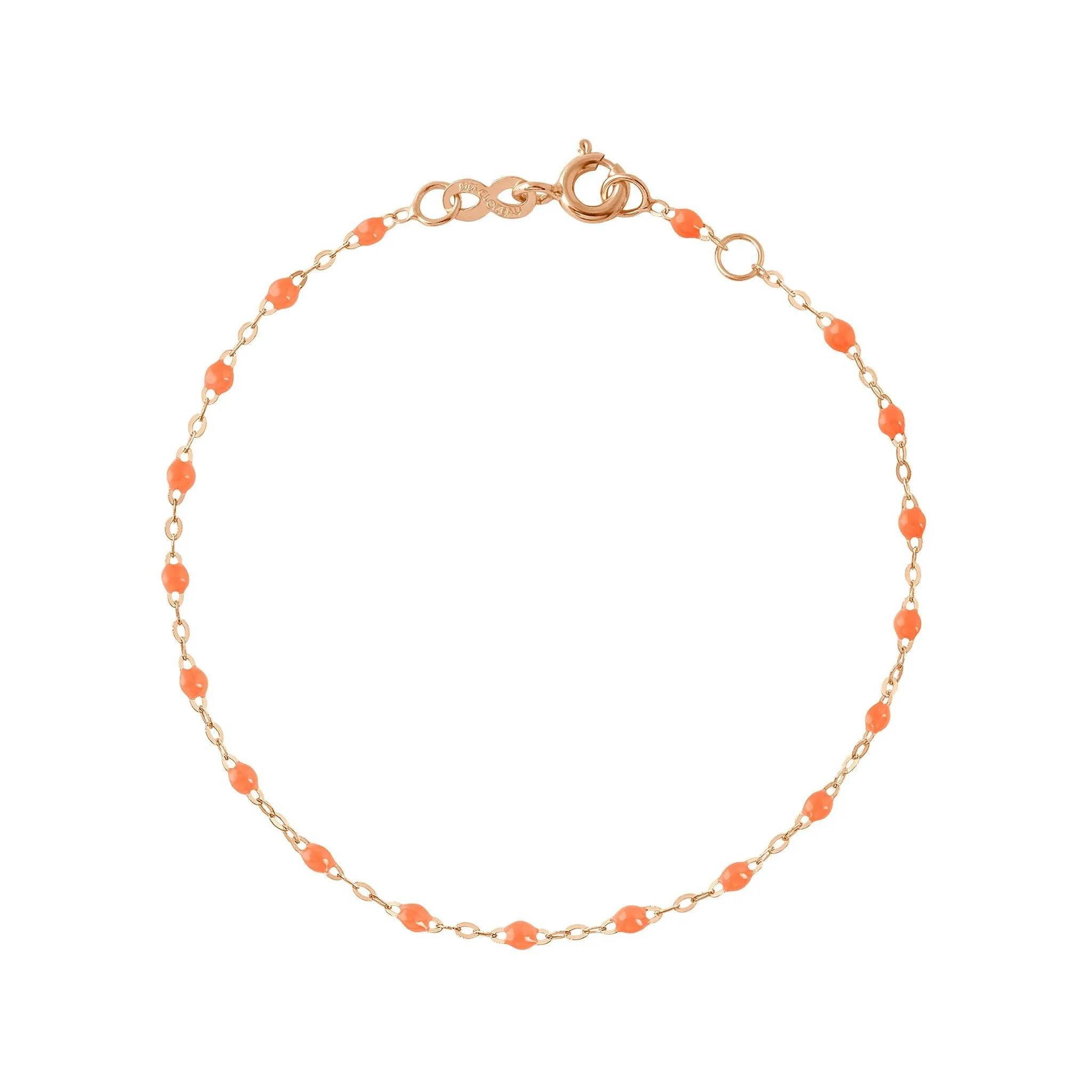 Classic Gigi Orange bracelet, Rose Gold, 5.9