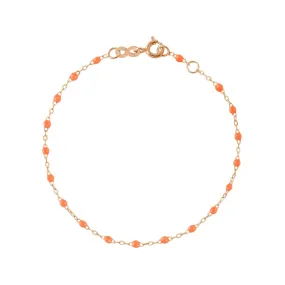 Classic Gigi Orange bracelet, Rose Gold, 5.9