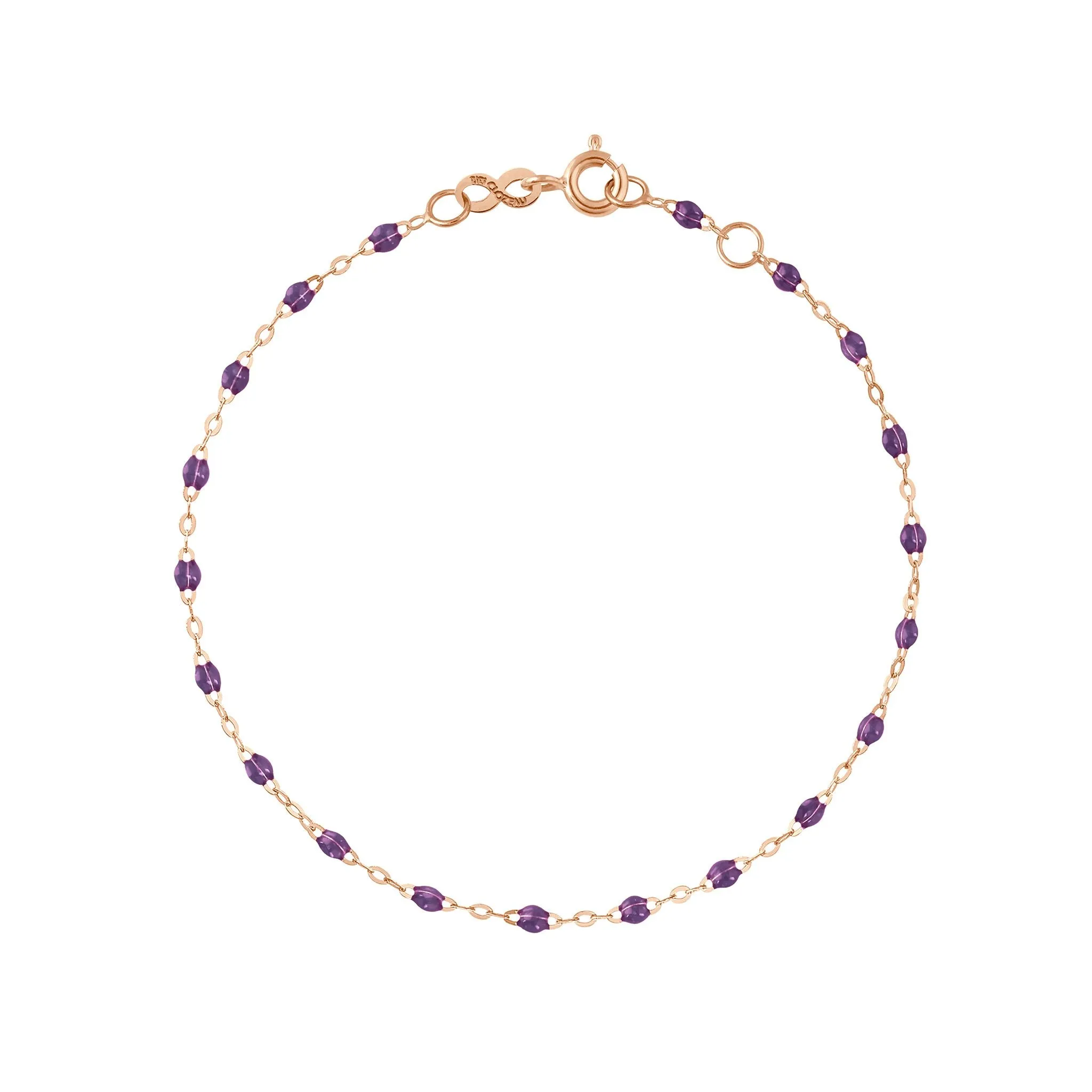 Classic Gigi Violet bracelet, Rose Gold, 6.7