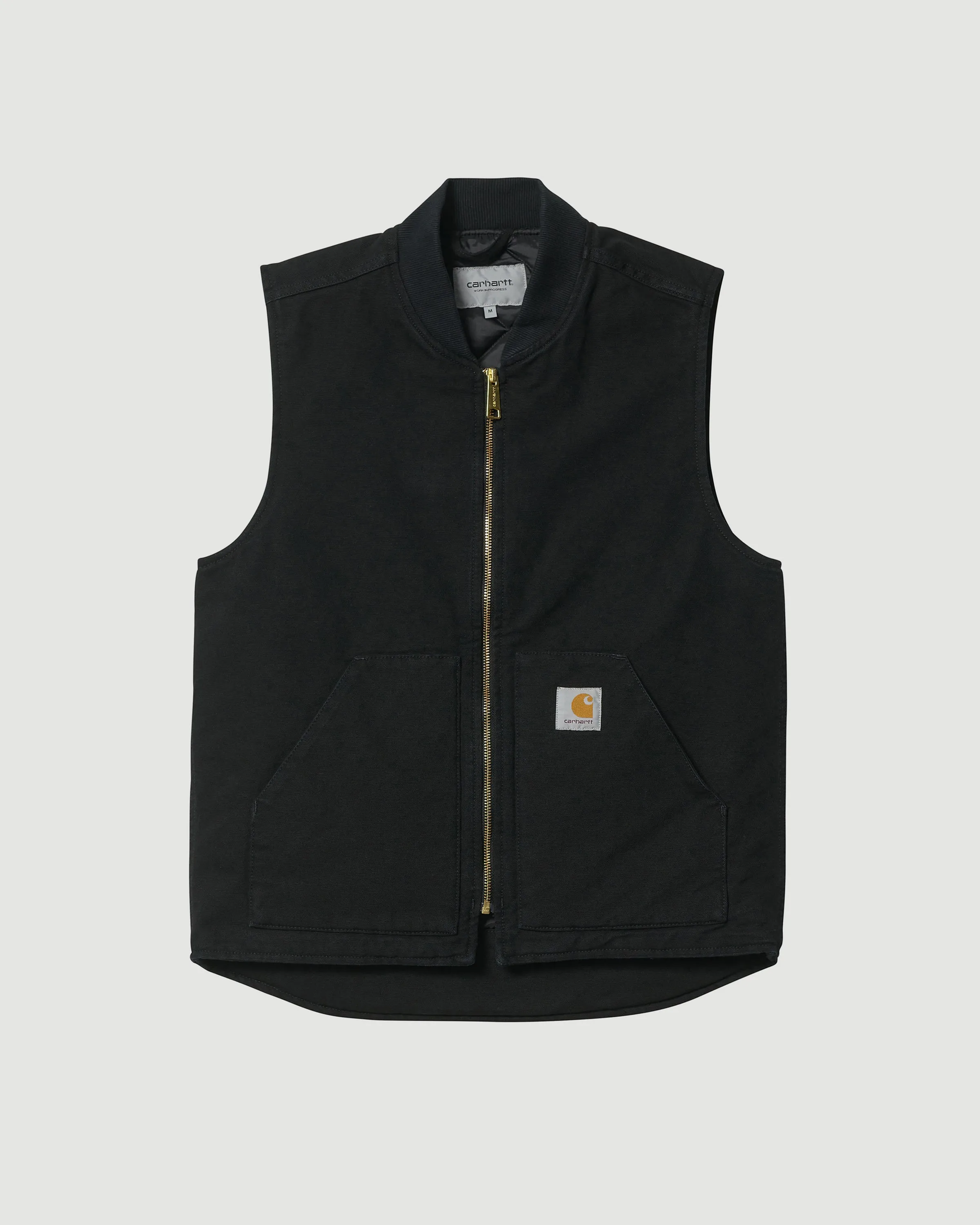 Classic Vest Black Heavy Stone Wash