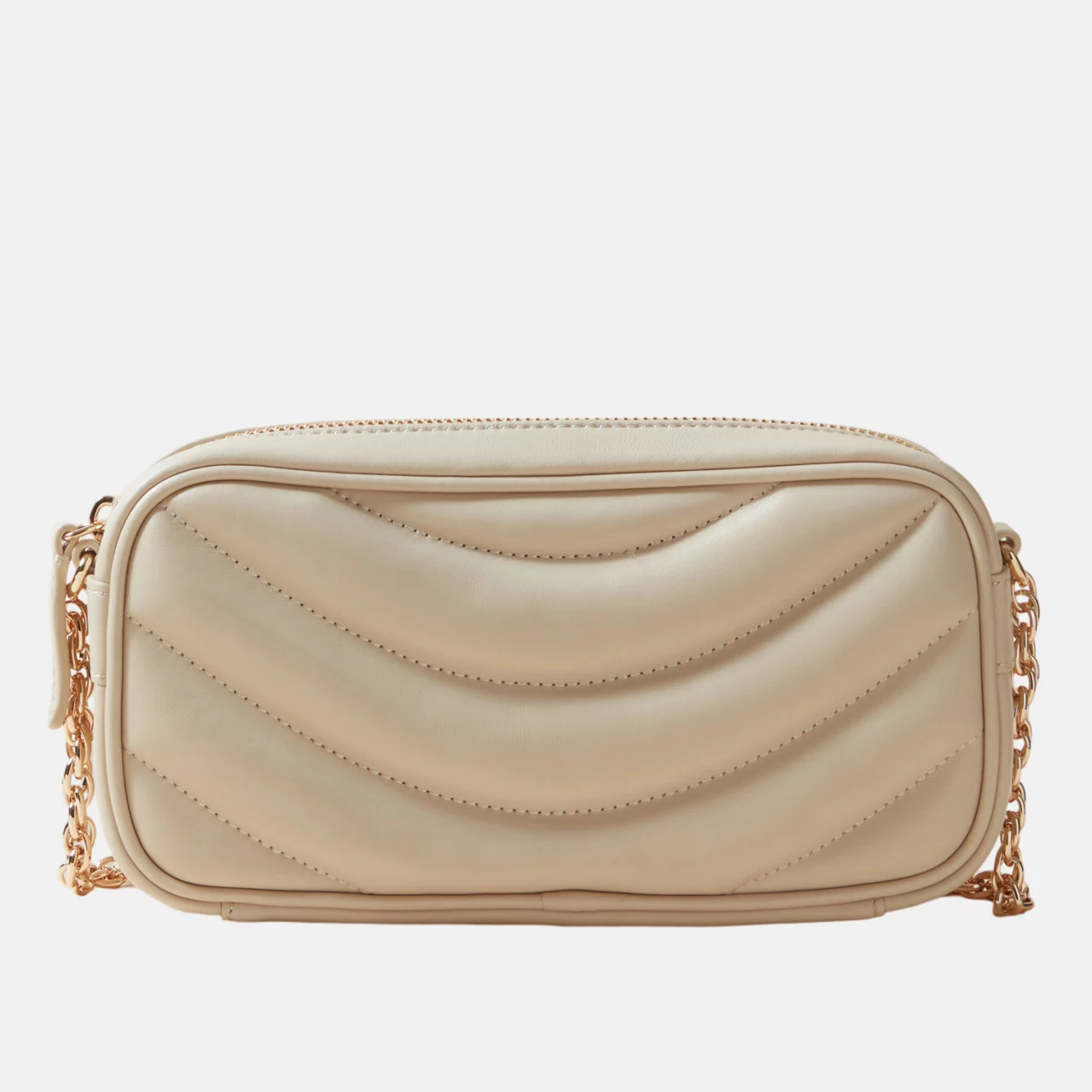 CLAUDIE PIERLOT Quilted Camera Bag - OATS
