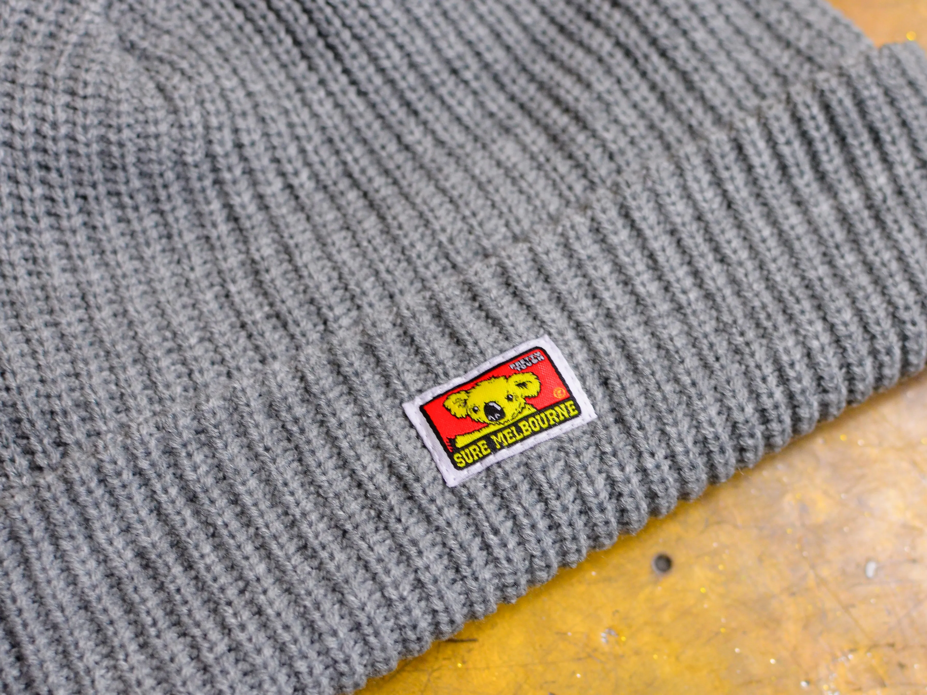 Clippy Cable Beanie - Grey Marle