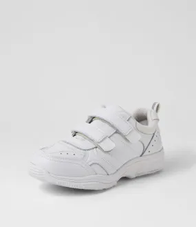 COLORADO Hype Jnr Adj E White Leather Sneakers