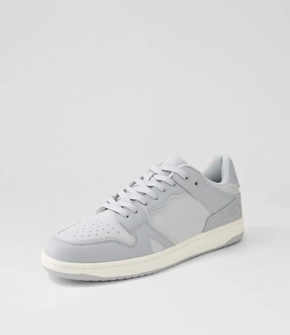 COLORADO Retro Light Grey Leather Sneakers