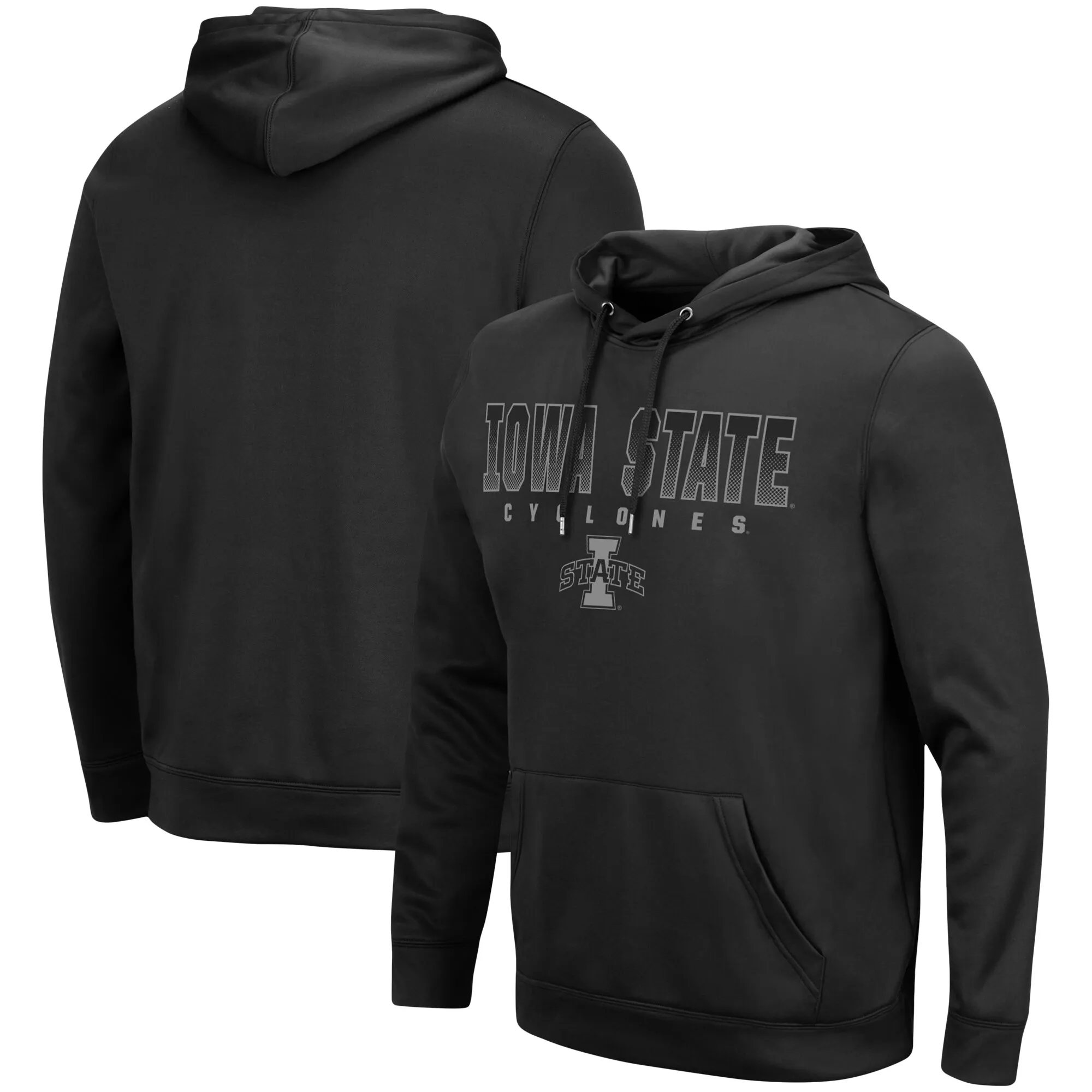 Colosseum Iowa State Cyclones Black Blackout 3.0 Pullover Hoodie