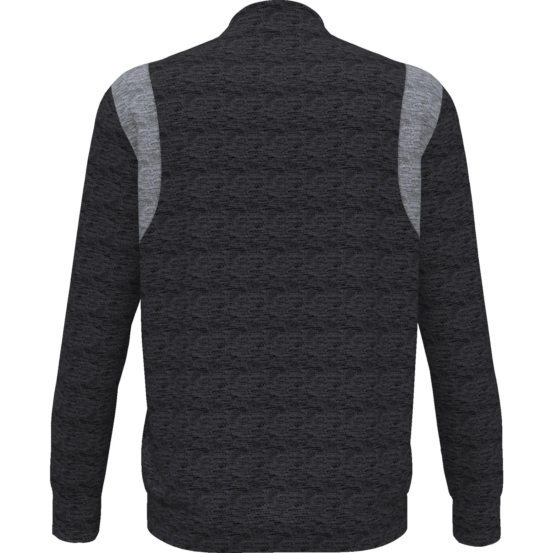 Colour Block 80s Golf Bomber Jacket In Dark Caviar Heather