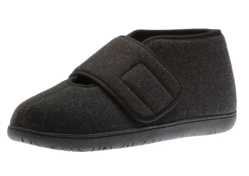 Comfort L2 Black Wool Slipper