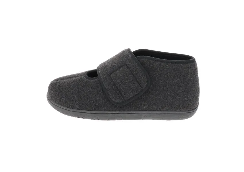 Comfort L2 Black Wool Slipper