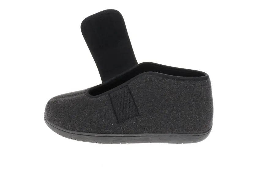 Comfort L2 Black Wool Slipper