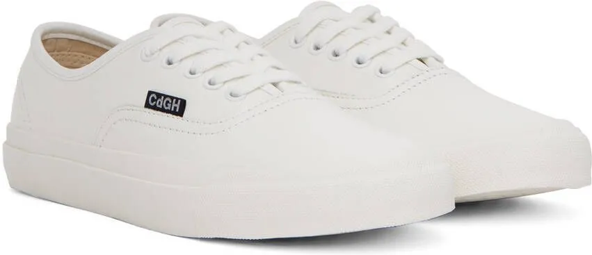 Comme des Garçons Homme White Paneled Sneakers