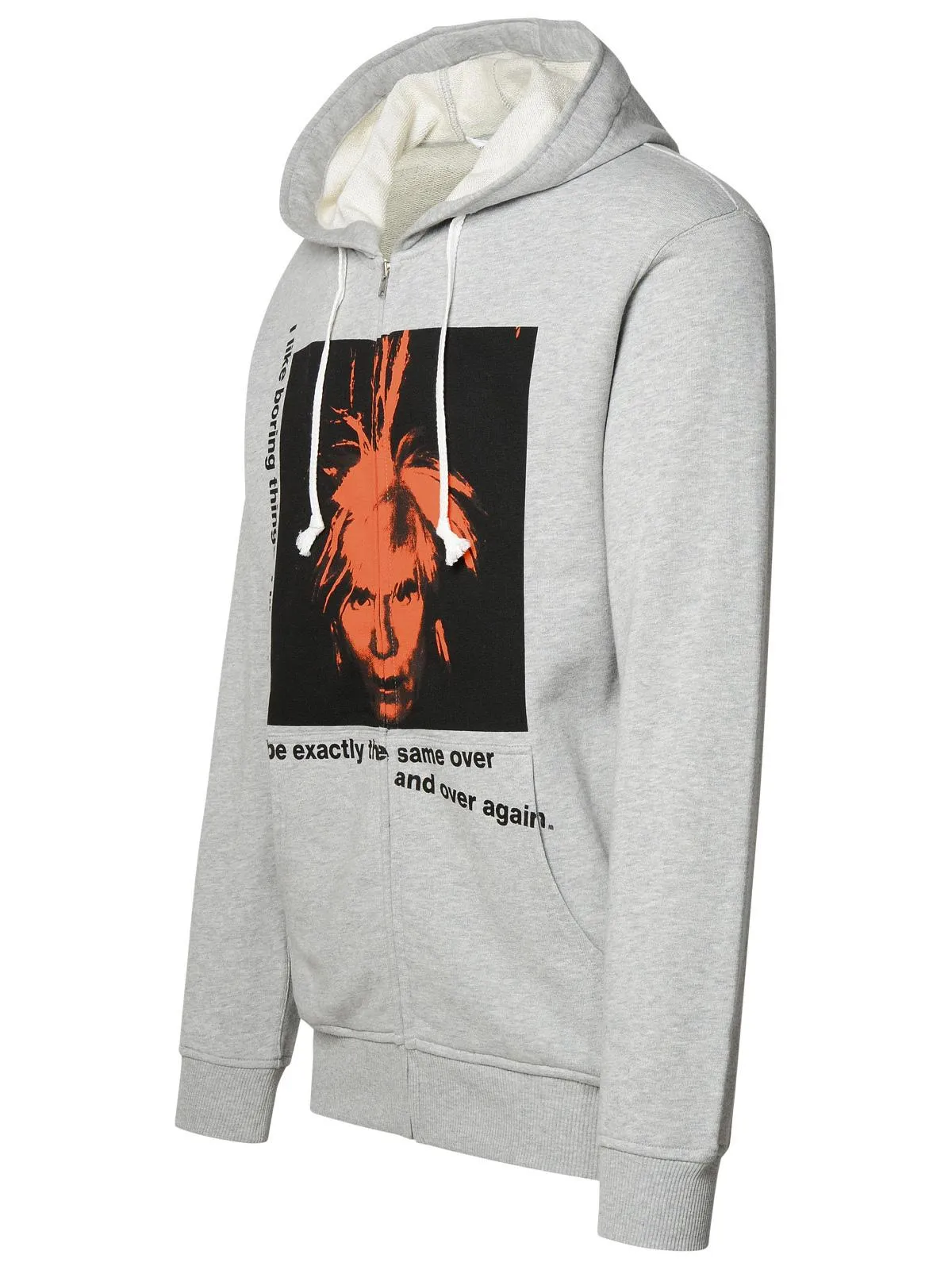 Comme Des Garçons Shirt    Comme Des Garçons Shirt 'Andy Warhol' Grey Cotton Hoodie