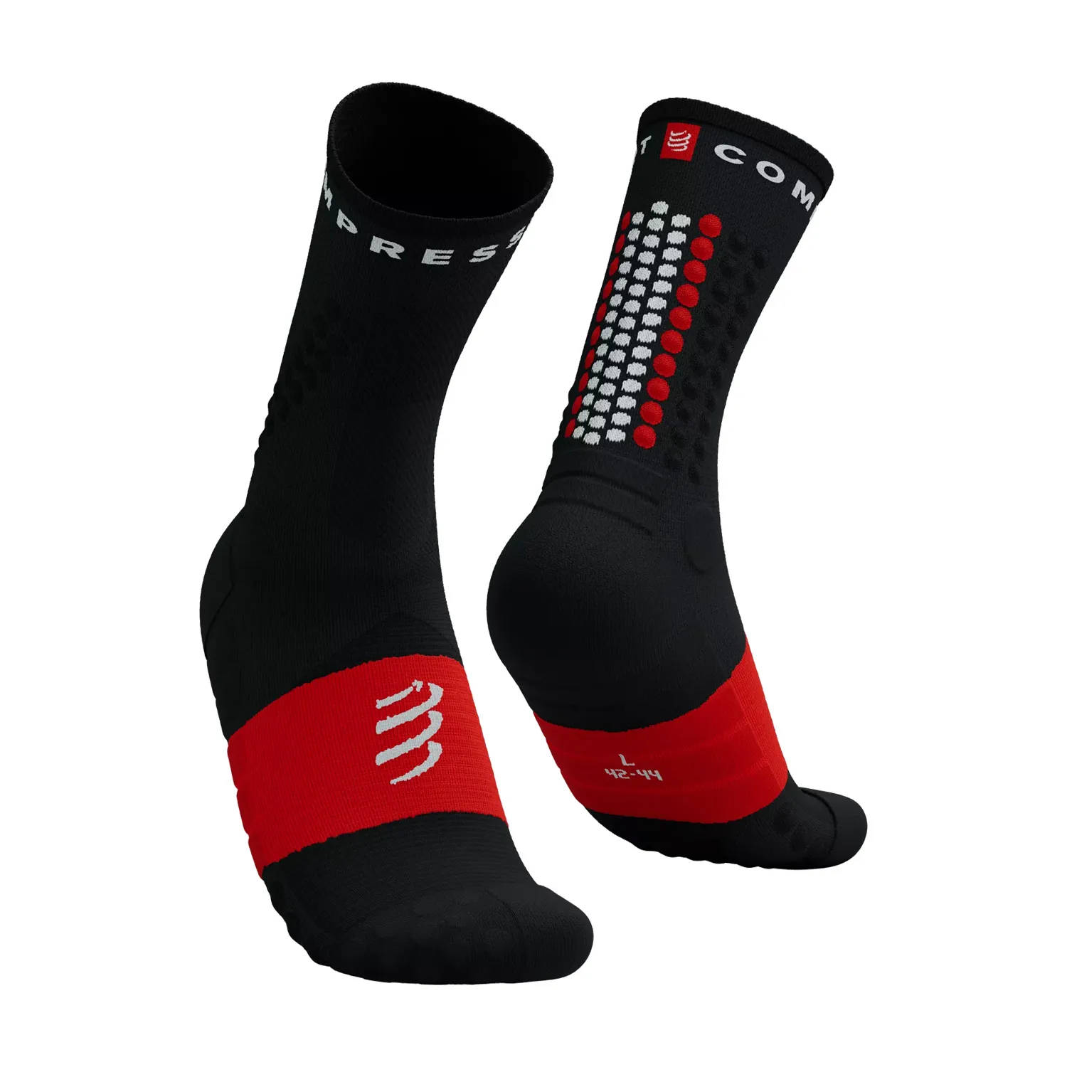 Compressport Ultra Trail V2.0 Calze  Black/Red