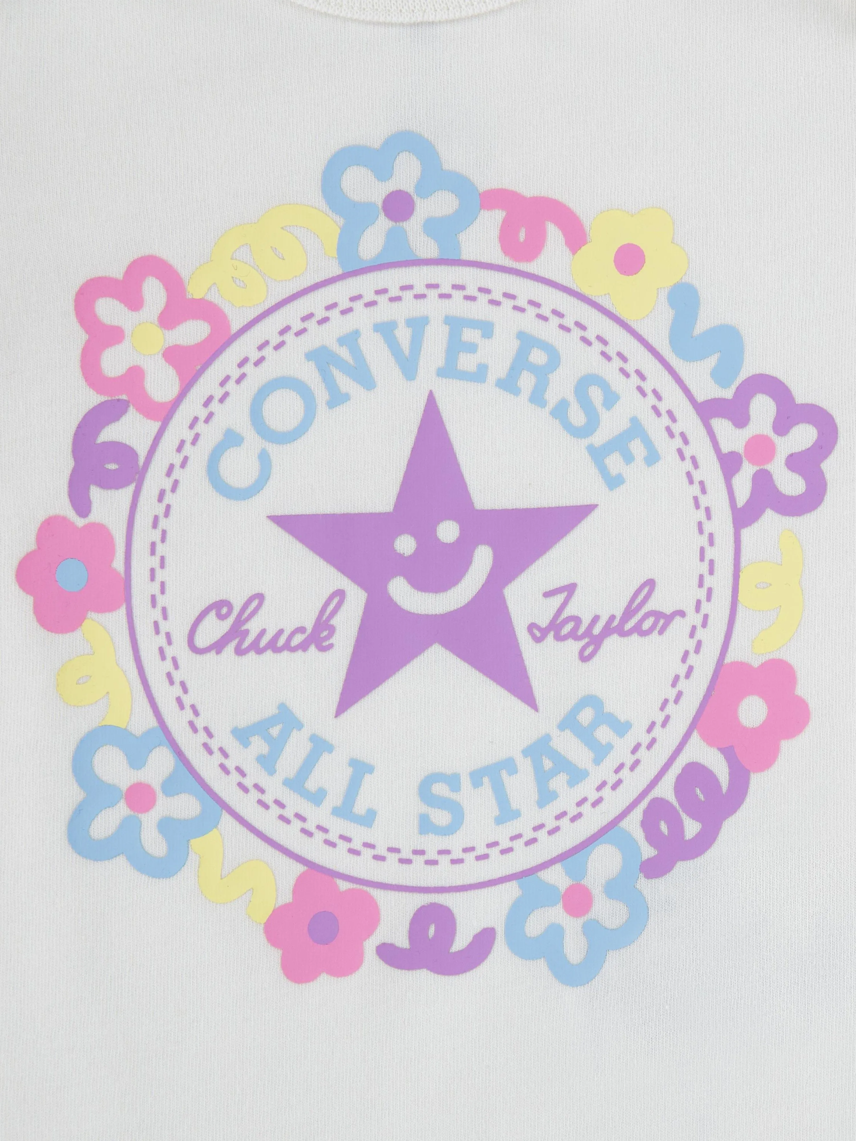 Converse Baby Girls 3 Pack Pattern Bodysuit Set in Multicolour