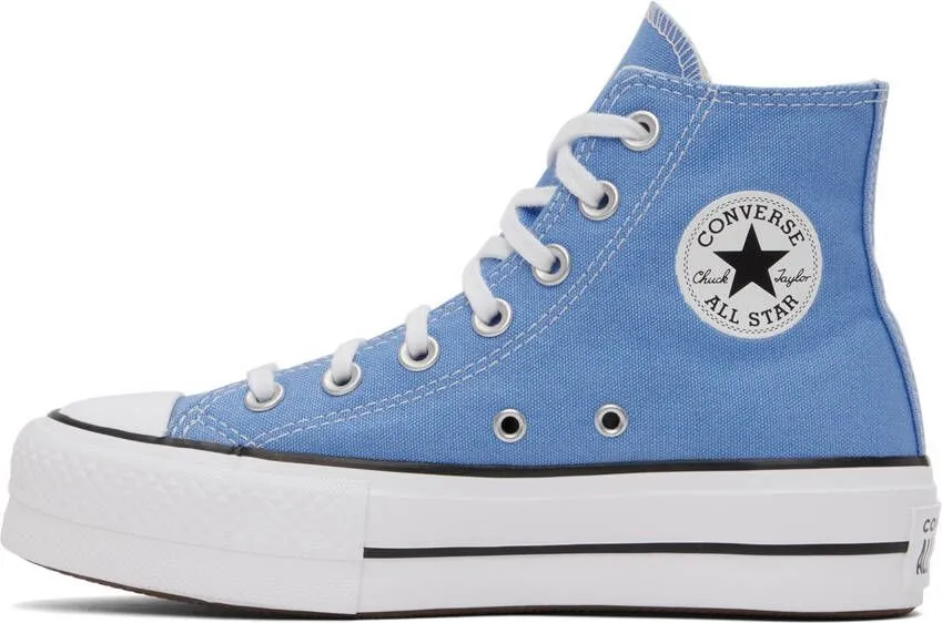 Converse Blue All Star Lift High-Top Sneakers