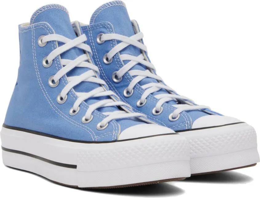 Converse Blue All Star Lift High-Top Sneakers