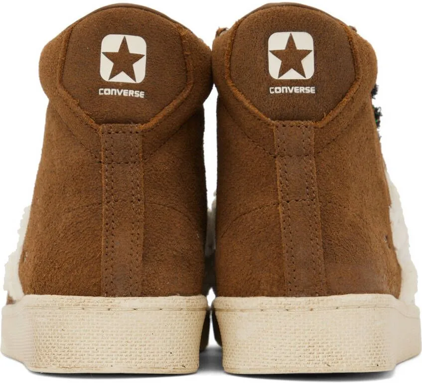 Converse Brown Barriers Edition Pro Leather Sneakers