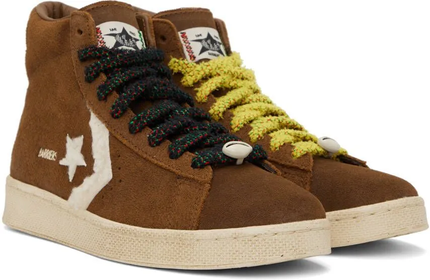 Converse Brown Barriers Edition Pro Leather Sneakers