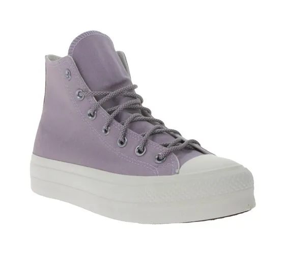 Converse Chuck Taylor All Star Lift Zapatillas altas para mujer con logo bordado A05014C Púrpura