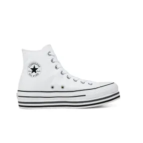 Converse Chuck Taylor All Star Platform Layer Hi 564485C White Black Thunder