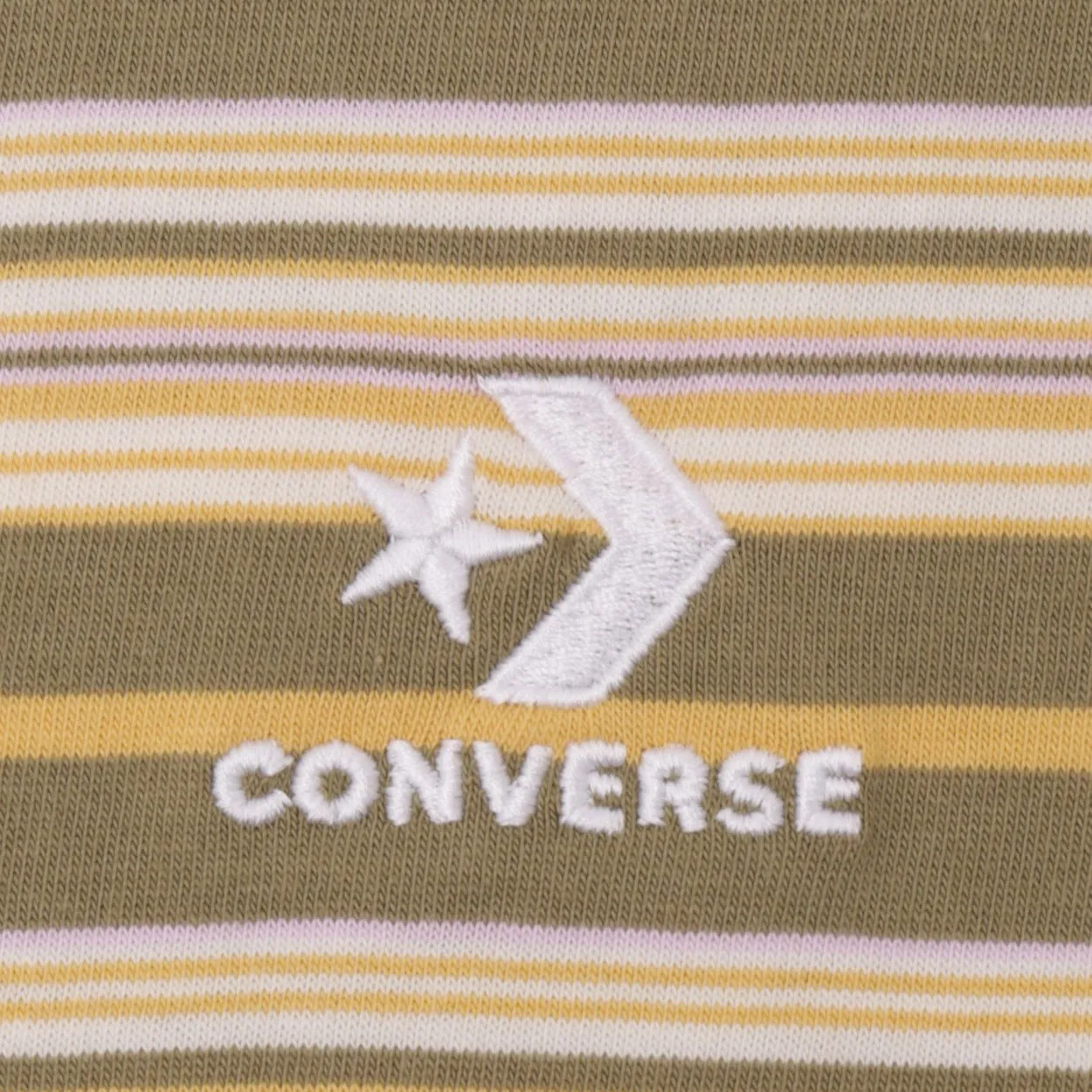 Converse Cons Striped T-Shirt Mossy Sloth