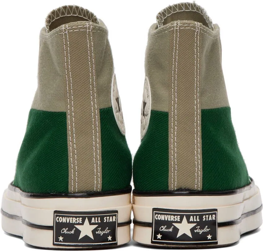 Converse Green Chuck 70 Colorblocked Sneakers