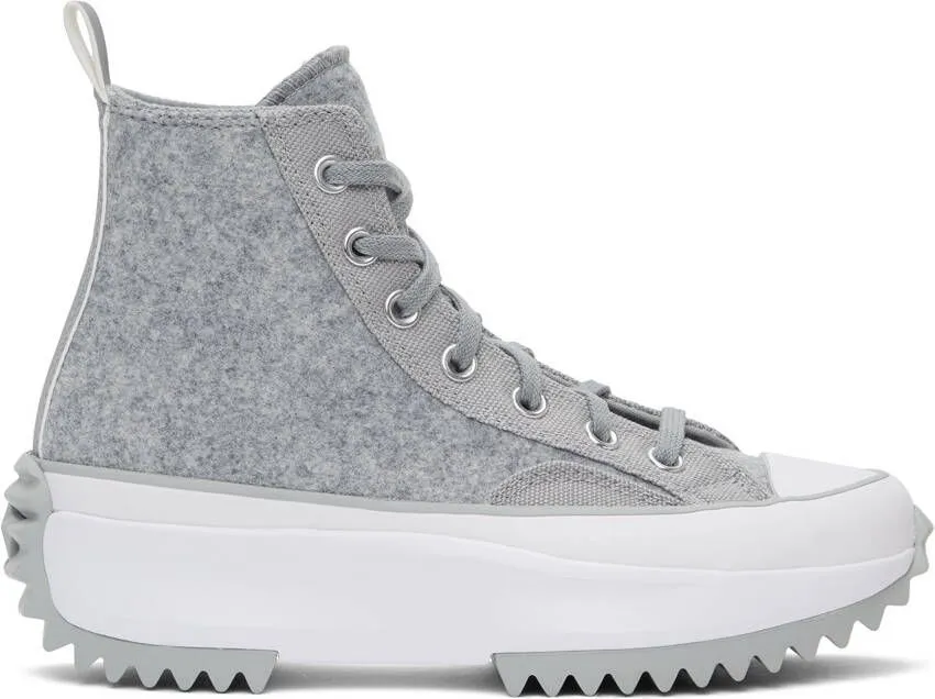 Converse Grey Run Star Hike High-Top Sneakers