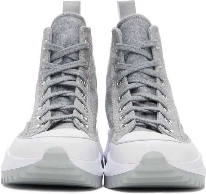 Converse Grey Run Star Hike High-Top Sneakers